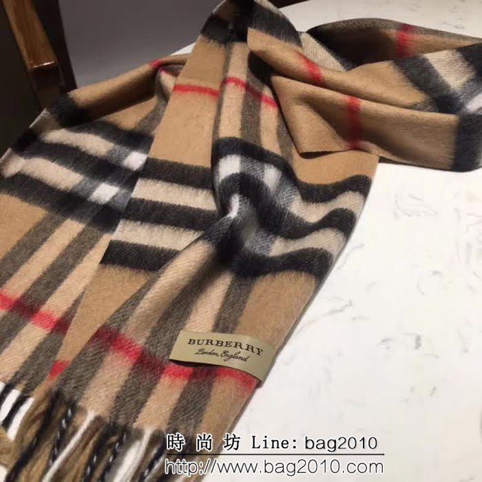 BURBERRY巴寶莉 原單正品 英倫巴格經典山羊絨圍巾 LLWJ6237
